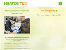 Tablet Screenshot of meatout.org